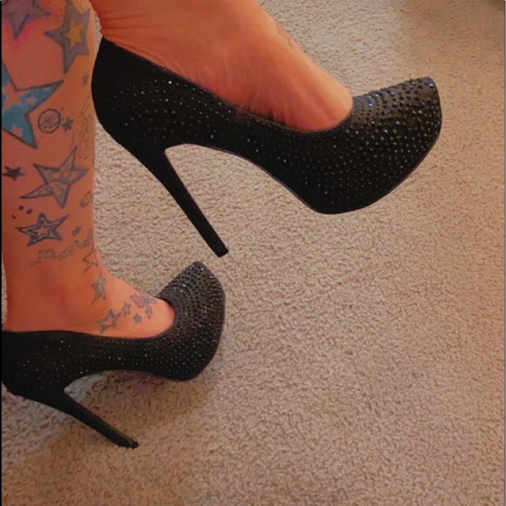 SOLD! -BELLA LUNA Rhinestone Heels 😍